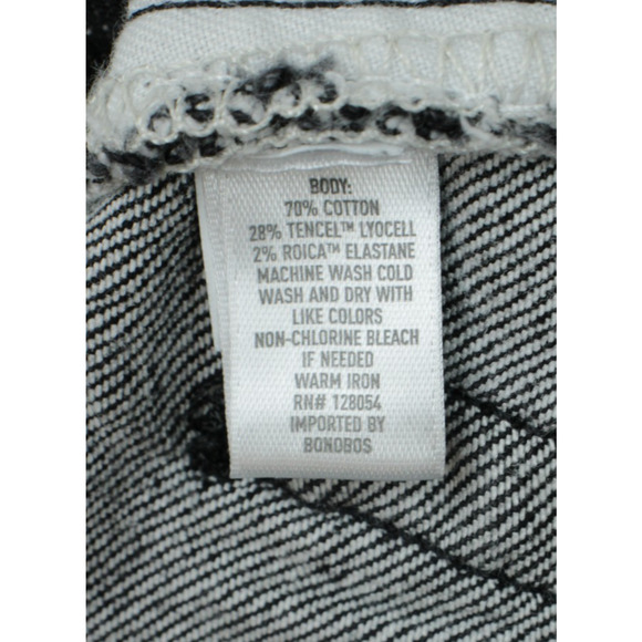 Bonobos Jeans Mens 32 x 34 Black Cotton Blend Stretch Straight Tailored Fit - Picture 4 of 7